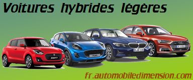 Comparatif voitures hybrides légères